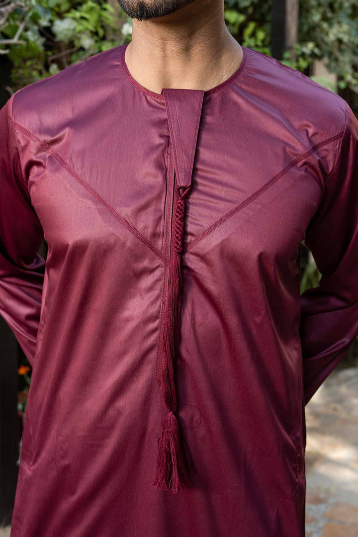 Maroon Emirati Thobe