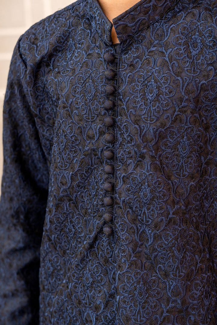 Classic Dark Blue Kurta Trouser